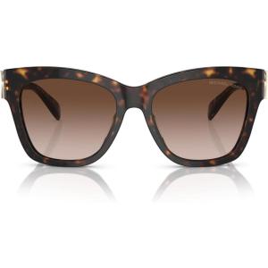 imageMichael Kors Womens MK2182U Empire Square Universal Fit Square SunglassesDark TortoiseBrown Gradient