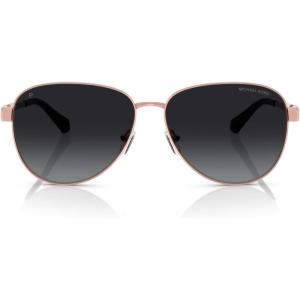 imageMichael Kors Womens Mk1160 Biarritz Aviator SunglassesRose GoldGrey Gradient Polarized