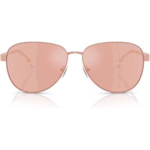 imageMichael Kors Womens Mk1160 Biarritz Aviator SunglassesRose GoldRose Gold Mirrored