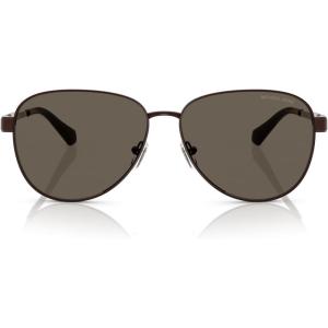 imageMichael Kors Womens Mk1160 Biarritz Aviator SunglassesShiny ChocolateChocolate Solid