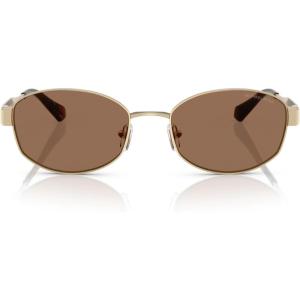 imageMichael Kors Womens Mk1161 Monte Carlo Oval SunglassesLight GoldBrown Solid