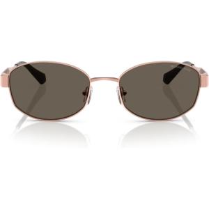 imageMichael Kors Womens Mk1161 Monte Carlo Oval SunglassesRose GoldChocolate Solid
