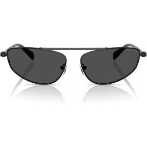 imageMichael Kors Womens Mk1164 Buenos Aires Oval SunglassesBlack ShinyDark Grey Solid