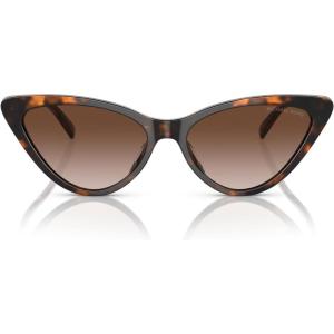 imageMichael Kors Womens Mk2195u Harbour Island Universal Fit Cat Eye SunglassesDark TortoiseBrown Gradient