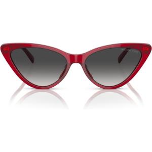 imageMichael Kors Womens Mk2195u Harbour Island Universal Fit Cat Eye SunglassesRedDark Grey Gradient