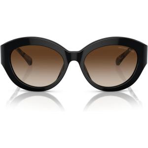 imageMichael Kors Womens Mk2204u Brussels Universal Fit Cat Eye SunglassesBlackBrown Gradient