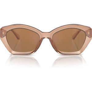 imageMichael Kors Womens Mk2209u Bel Air Universal Fit Butterfly SunglassesBrown TransparentBrown Solid Back Mirrored