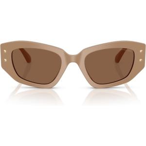 imageMichael Kors Womens Mk2234b Le Praz Cat Eye SunglassesCamelBrown Solid