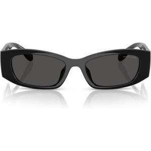 imageMichael Kors Womens Mk2243u Rhodes Universal Fit Oval SunglassesBlackDark Grey Solid