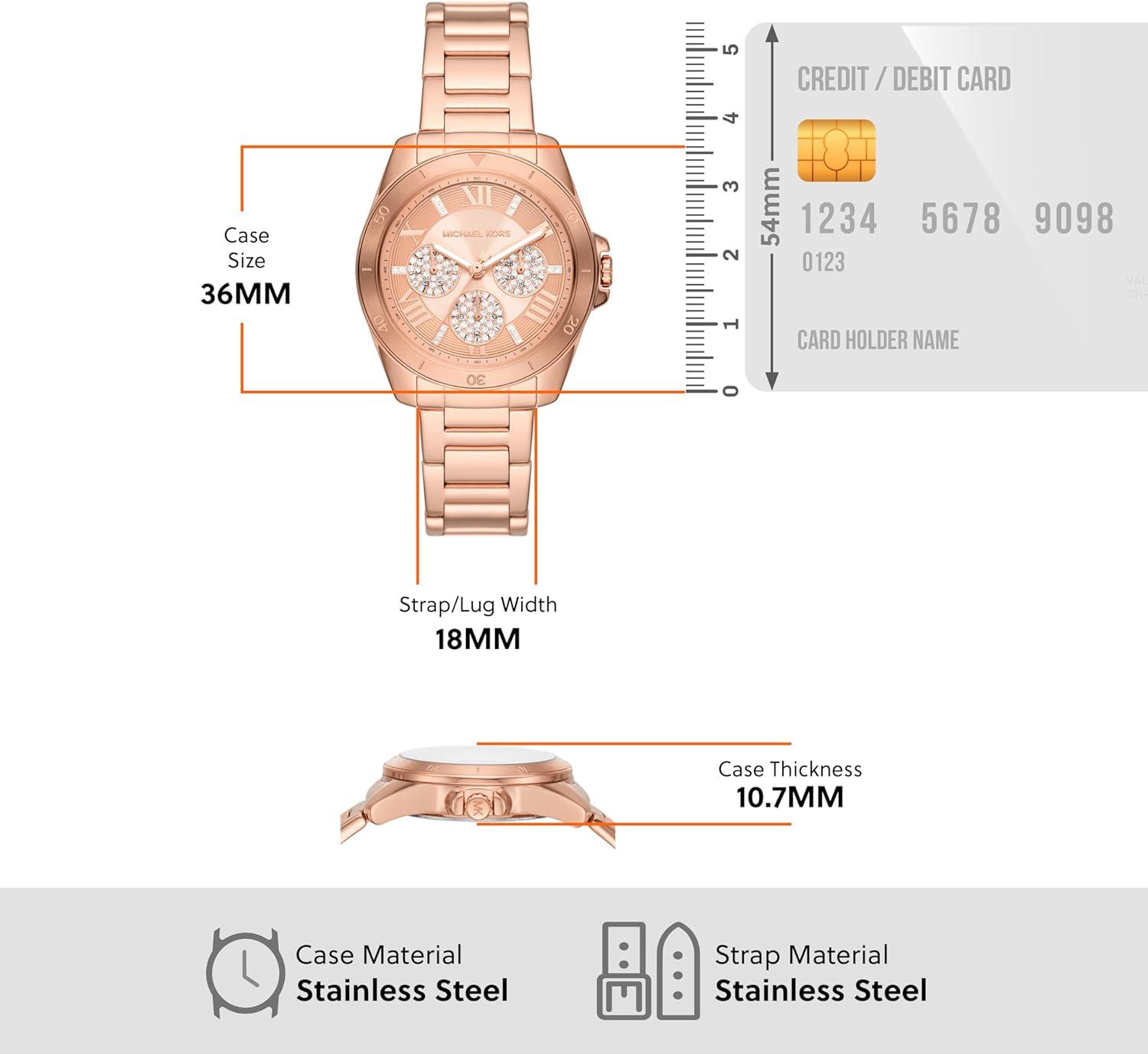 imageMichael Kors Alek Womens Watch Stainless Steel Watch for WomenRose Gold