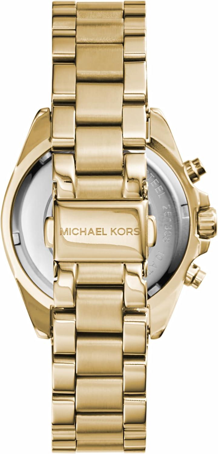 imageMichael Kors Bradshaw Womens Watch Stainless Steel Chronograph Watch for Women with Steel or Leather Band36MM Gold