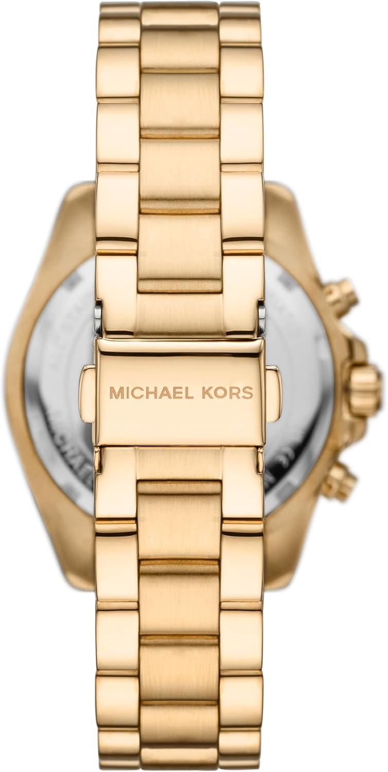 imageMichael Kors Bradshaw Womens Watch Stainless Steel Chronograph Watch for Women with Steel or Leather Band36MM GoldBlack