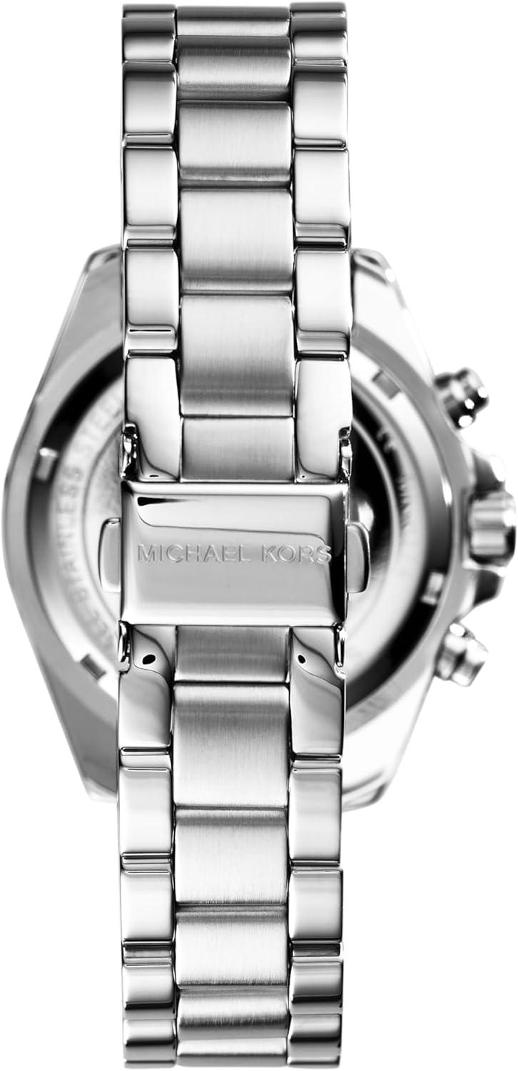 imageMichael Kors Bradshaw Womens Watch Stainless Steel Chronograph Watch for Women with Steel or Leather Band36MM Silver
