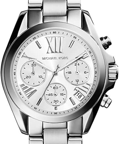 imageMichael Kors Bradshaw Womens Watch Stainless Steel Chronograph Watch for Women with Steel or Leather Band36MM Silver