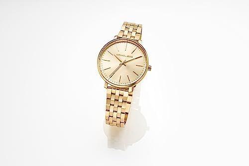 imageMichael Kors Pyper ThreeHand GoldTone Stainless Steel Womens Watch Model MK3898