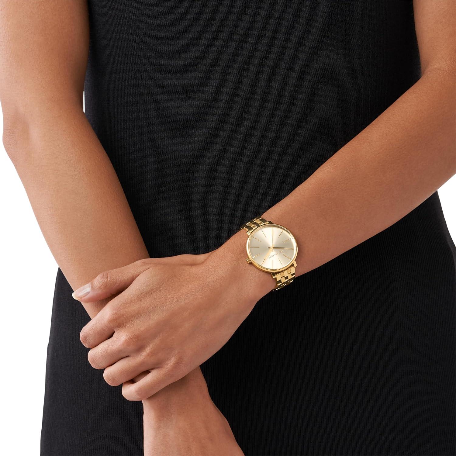 imageMichael Kors Pyper ThreeHand GoldTone Stainless Steel Womens Watch Model MK3898