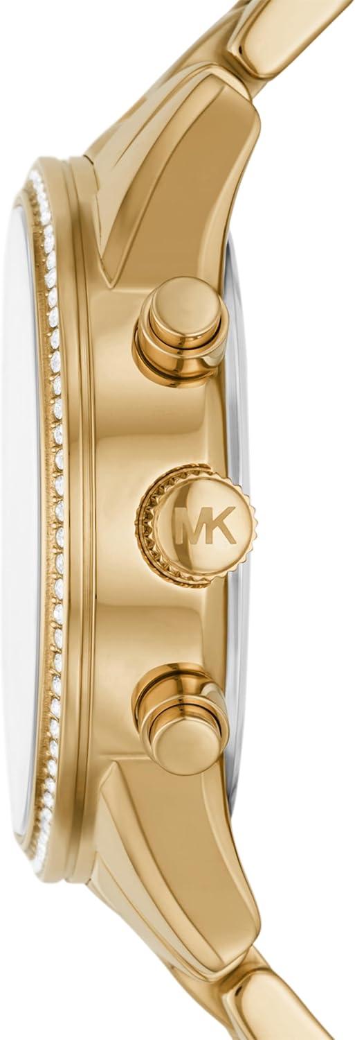 imageMichael Kors Ritz Womens Watch Stainless Steel and Pav Crystal Watch for WomenGold Glitz Dial