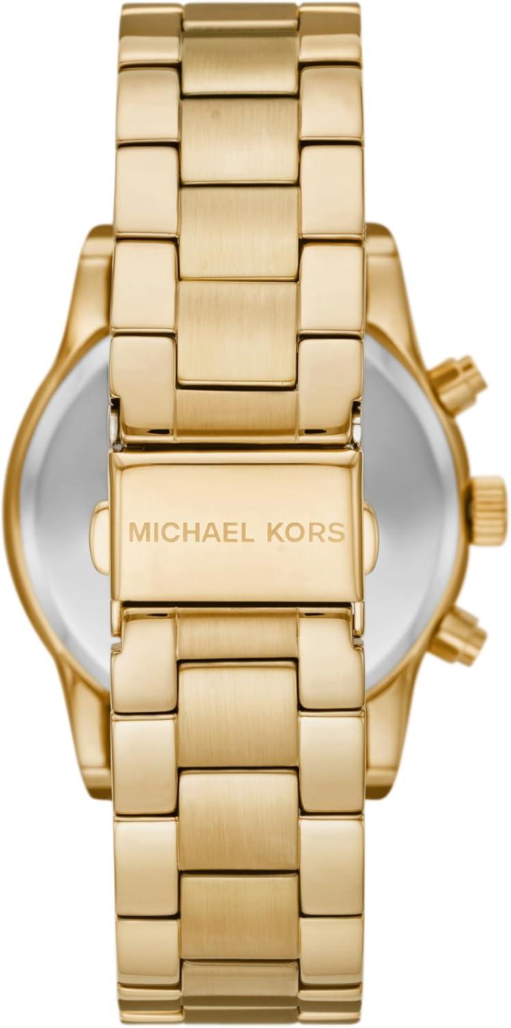 imageMichael Kors Ritz Womens Watch Stainless Steel and Pav Crystal Watch for WomenGold Glitz Dial