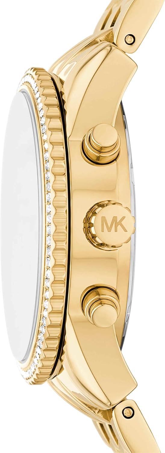 imageMichael Kors Ritz Womens Watch Stainless Steel and Pav Crystal Watch for WomenGold35mm