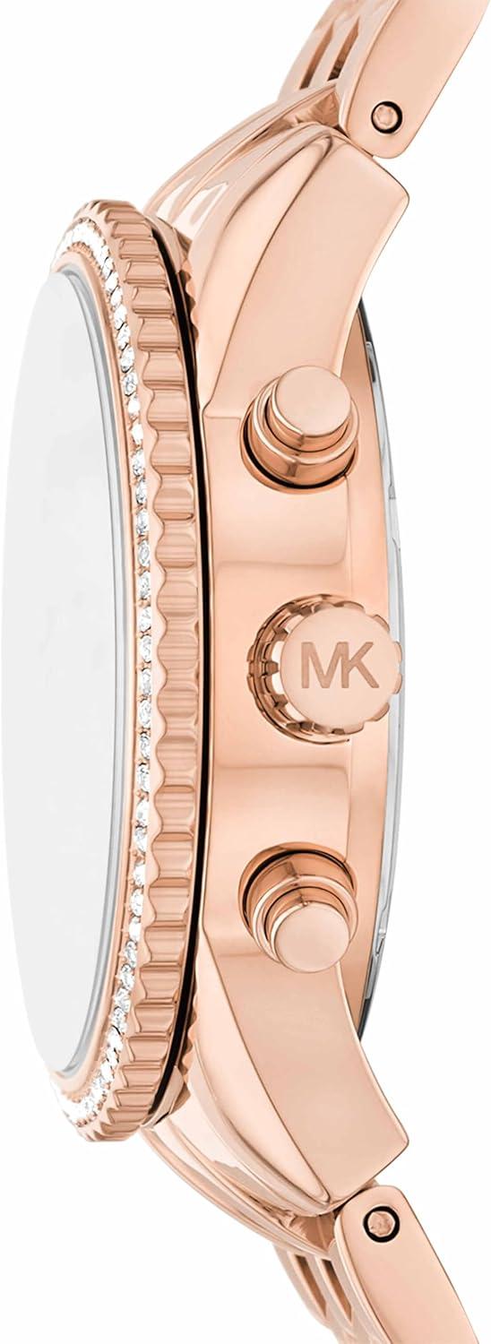 imageMichael Kors Ritz Womens Watch Stainless Steel and Pav Crystal Watch for WomenRose Gold35mm
