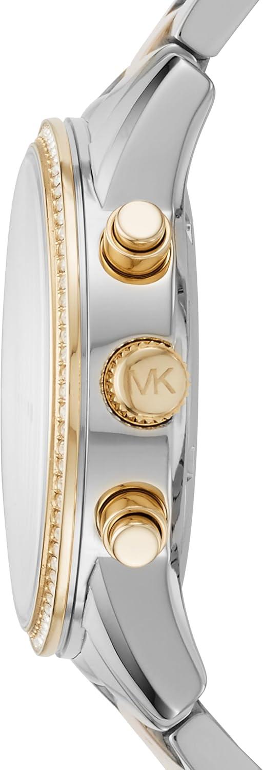 imageMichael Kors Ritz Womens Watch Stainless Steel and Pav Crystal Watch for WomenSilverGold