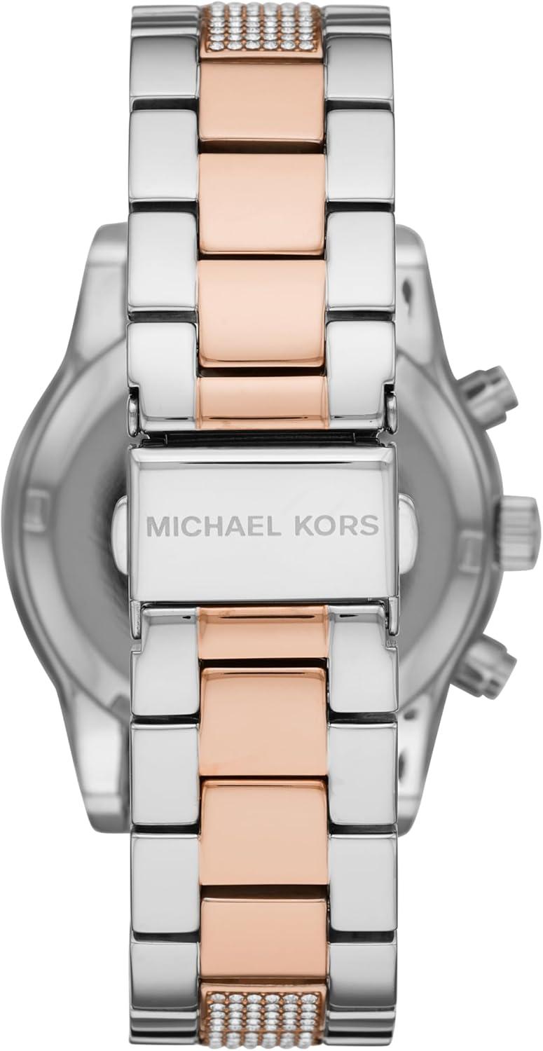 imageMichael Kors Ritz Womens Watch Stainless Steel and Pav Crystal Watch for WomenSilverRose Gold