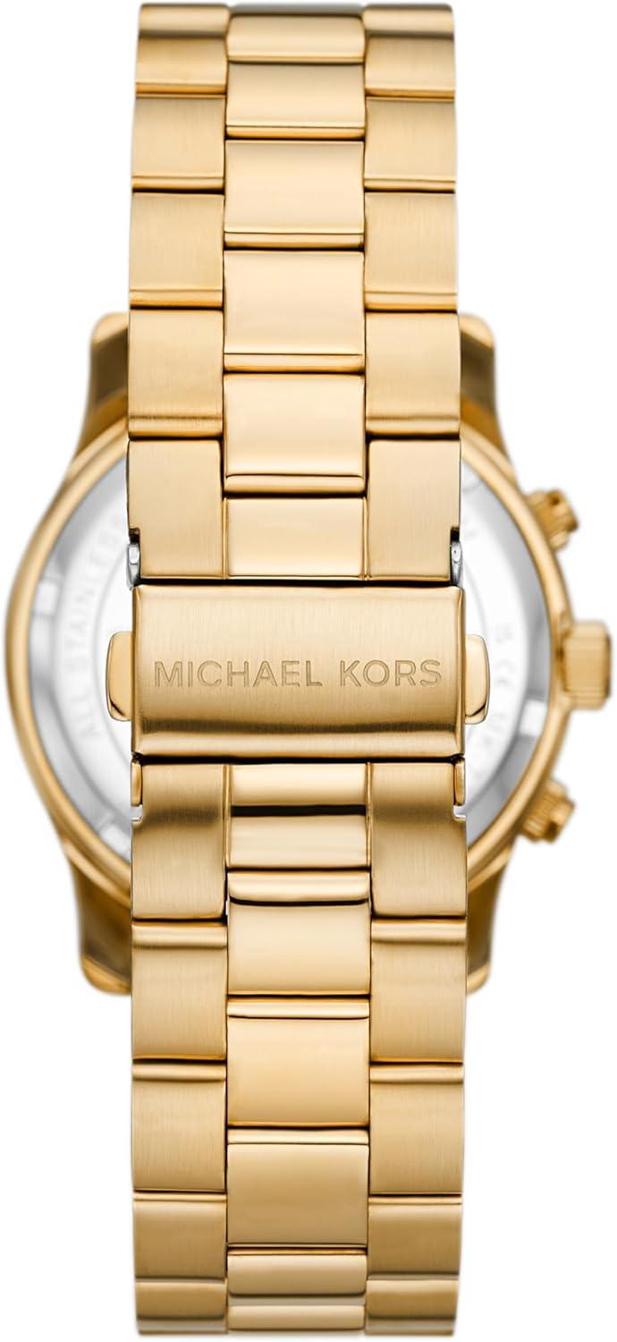 imageMichael Kors Runway Womens Watch Stainless Steel Watch for Women with Steel Ceramic or Silicone BandGold
