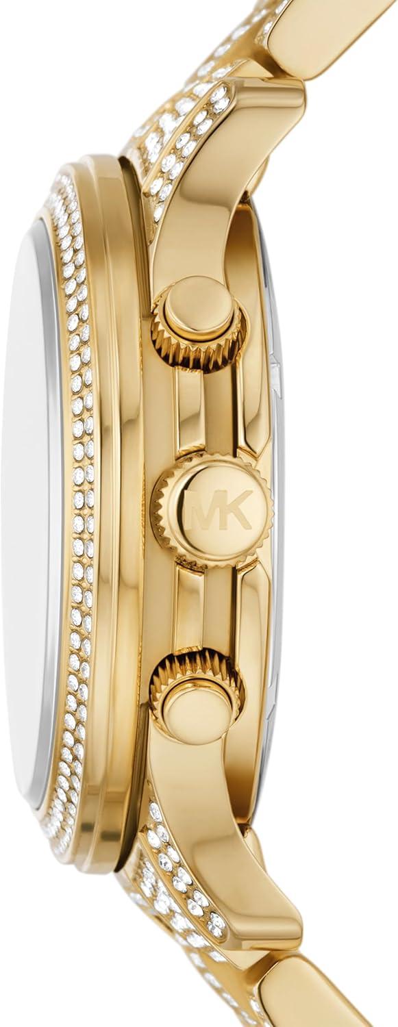 imageMichael Kors Runway Womens Watch Stainless Steel Watch for Women with Steel Ceramic or Silicone BandGold Pav