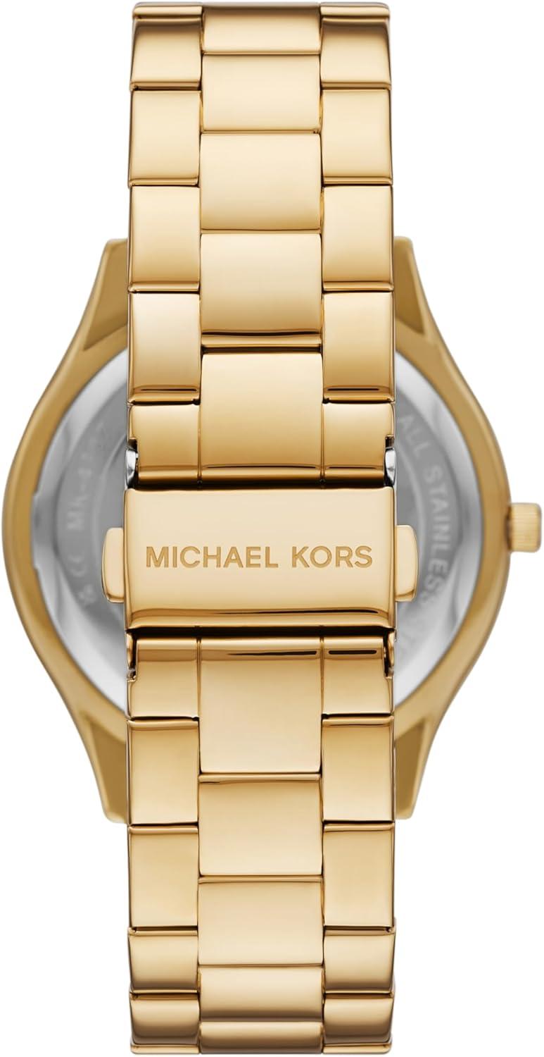 imageMichael Kors Slim Runway Womens Watch Stainless Steel Bracelet Watch for WomenGold Logo