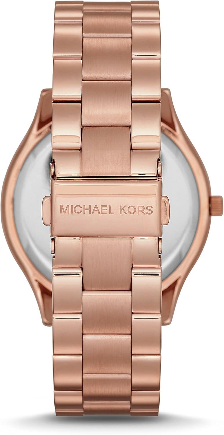 imageMichael Kors Slim Runway Womens Watch Stainless Steel Bracelet Watch for WomenRose Gold