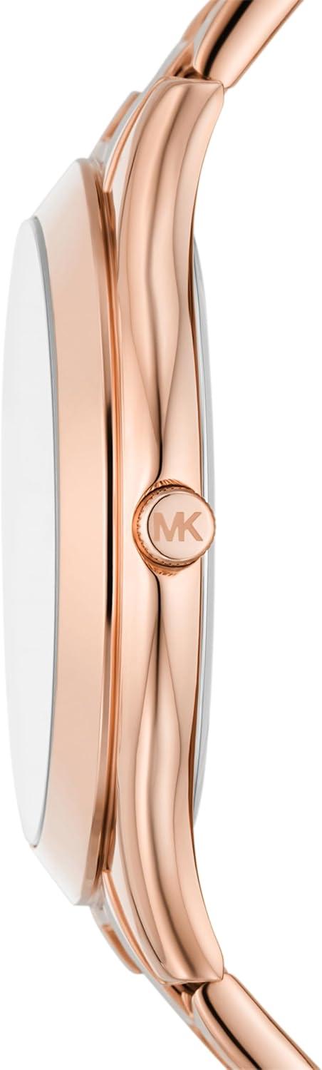 imageMichael Kors Slim Runway Womens Watch Stainless Steel Bracelet Watch for WomenRose Gold Logo
