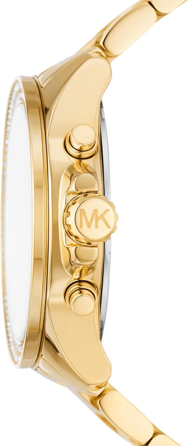imageMichael Kors Wren Womens Watch Stainless Steel and Pav Crystal Watch for WomenGold Pave