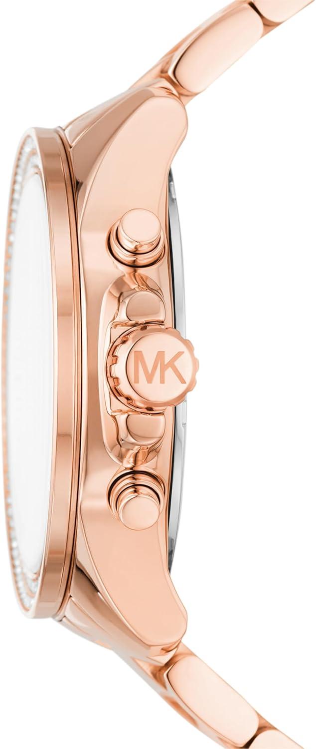 imageMichael Kors Wren Womens Watch Stainless Steel and Pav Crystal Watch for WomenRose Gold Pave