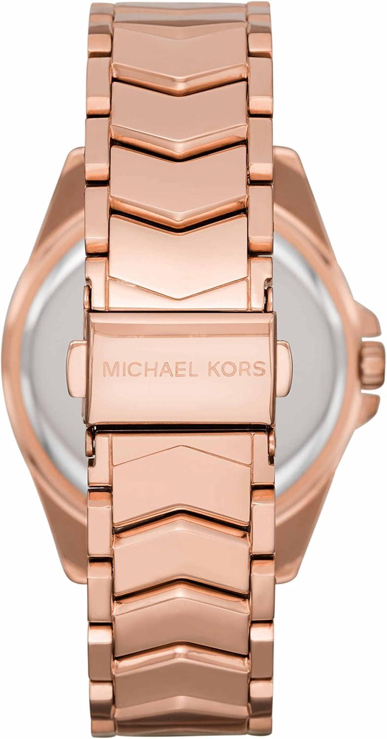 imageMichael Kors Wren Womens Watch Stainless Steel and Pav Crystal Watch for WomenRose Gold Tone