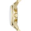 imageMichael Kors Bradshaw Womens Watch Stainless Steel Chronograph Watch for Women with Steel or Leather BandGoldBlack Dial