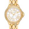 imageMichael Kors Mini Camille Womens Watch Stainless Steel Watch for Women with Steel or Leather BandGold Pave Quilt
