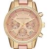 imageMichael Kors Ritz Womens Watch Stainless Steel and Pav Crystal Watch for WomenGoldPink