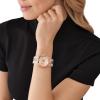 imageMichael Kors Runway Womens Watch Stainless Steel Watch for Women with Steel Ceramic or Silicone BandClear  Rose Gold