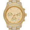 imageMichael Kors Runway Womens Watch Stainless Steel Watch for Women with Steel Ceramic or Silicone BandGold Pav