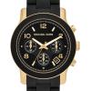 imageMichael Kors Runway Womens Watch Stainless Steel Watch for Women with Steel Ceramic or Silicone BandGoldBlack