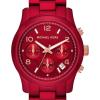 imageMichael Kors Runway Womens Watch Stainless Steel Watch for Women with Steel Ceramic or Silicone BandRed