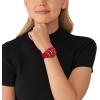 imageMichael Kors Runway Womens Watch Stainless Steel Watch for Women with Steel Ceramic or Silicone BandRed