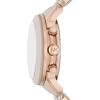 imageMichael Kors Runway Womens Watch Stainless Steel Watch for Women with Steel Ceramic or Silicone BandRose GoldBeige