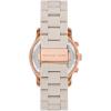 imageMichael Kors Runway Womens Watch Stainless Steel Watch for Women with Steel Ceramic or Silicone BandRose GoldBeige
