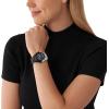imageMichael Kors Runway Womens Watch Stainless Steel Watch for Women with Steel Ceramic or Silicone BandSilverBlack
