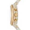 imageMichael Kors Runway Womens Watch Stainless Steel Watch for Women with Steel Ceramic or Silicone BandWhite Acetate