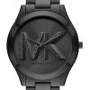 imageMichael Kors Slim Runway Womens Watch Stainless Steel Bracelet Watch for WomenBlack Logo