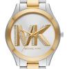 imageMichael Kors Slim Runway Womens Watch Stainless Steel Bracelet Watch for WomenTwo Tone Logo