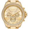 imageMichael Kors Wren Womens Watch Stainless Steel and Pav Crystal Watch for WomenGold Pave
