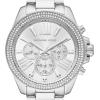 imageMichael Kors Wren Womens Watch Stainless Steel and Pav Crystal Watch for WomenSilver Pave Bezel